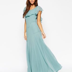 Maxi Dress With Soft Fril