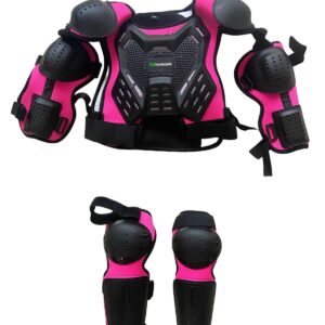 Peto Chaleco Infantil para Moto Rosa – Protección Completa | Xtrememotosport